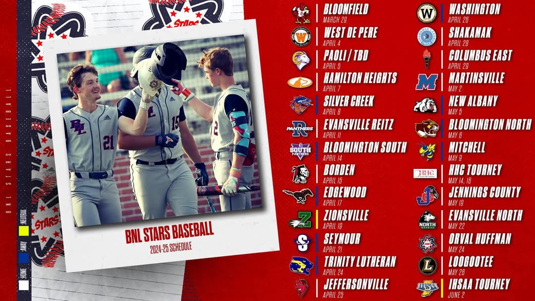 2024-25 Baseball Schedule