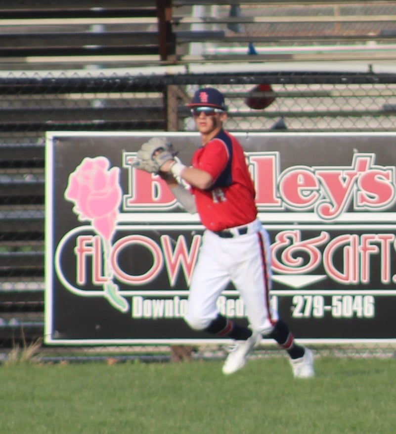 Grant Dalton makes the catch in CF versus Austin